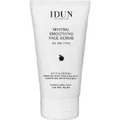 IDUN Minerals Smoothing Face Scrub - Voor een vernieuwde, diep gereinigde en helderdere huid - Zachte romige textuur - Verzacht de huid - Verwijdert