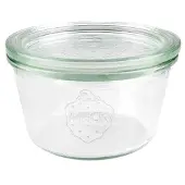 Weck Stort Glas (370ml) 1/4L 6 Stuks Transparant transparant Glas Weckpot