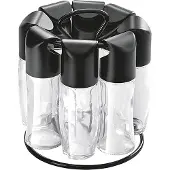Metaltex Spice8, Keuken organisatoren, Zwart