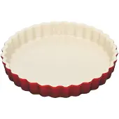 Le Creuset - Aardewerk - Taartvorm 24cm Kersenrood