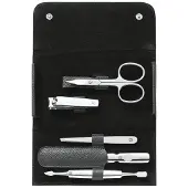 Zwilling Classic manicure set 5-delig met nagelknipper in zwart Manicureset 1 st