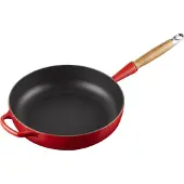Le Creuset Signature hapjespan houten handvat 28 cm Cerise