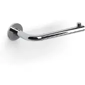 Clou Kaldur toiletrolhouder, L-vorm, zonder klep, chroom