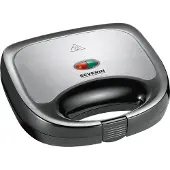 Severin SA 2969 - Tosti-apparaat - Antiaanbaklaag - Veilig in gebruik - Compact Design - 600W - RVS