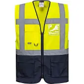 Portwest Warsaw Hi-Vis Contrast Executive Vest C476