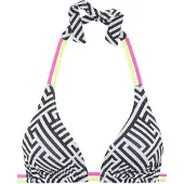 Buffalo Bikinitop neongroen / pink / zwart / wit
