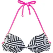 Buffalo Bikinitop geel / pink / zwart / wit