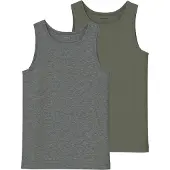 Name it Onderhemd donkergrijs / kaki
