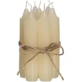 Packlinq Kaarsen taps toelopende crème 11cm hoog (set van 7 stuks)