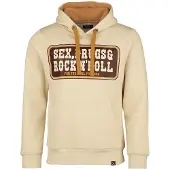 King Kerosin Trui met capuchon - Rock'N'Roll Hoodie - M tot 4XL - voor Mannen - beige | Maat M