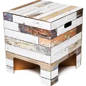 Dutch Design Brand kartonnen krukje - Sloophout - Beachwood