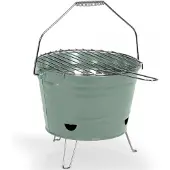 Livoo Draagbare houtskoolbarbecue - Livoo - DOC327V - Groen - Lichtgewicht - Opvouwbaar - Gemakkelijk s...