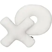 Beliani HESPERIS - Sierkussen set van 2 - Off-white - Teddystof