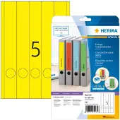 Herma Rugetiket Klevend Smal 5131 38 x 297 mm Geel 20 Vellen à 5 Etiketten