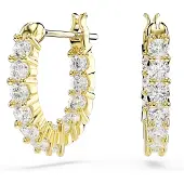 Swarovski Oorbellen 'Matrix' goud / transparant
