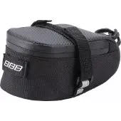 BBB Cycling EasyPack Zadeltas Fiets 0.37 Liter- Racefiets Tas - Wielren Tasje - Waterbestendig - Zwart - Maat S - BSB-31S