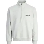 Jack & Jones Sweatshirt 'JORNorrebro' zwart / wit gemêleerd