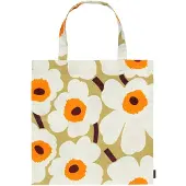 Marimekko Pieni Unikko tas 44x43 cm Beige-wit