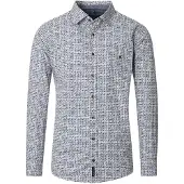 Casa Moda Casual Fit Overhemd groen, Bedrukt