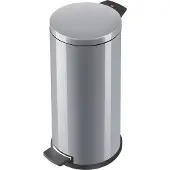 Hailo Pedaalemmer Solid L - 18 liter - Zilver