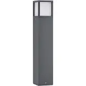LUCANDE LED tuinpadverlichting - tuinlamp Dewari, alu / grijs / zink, Aluminium, Modern, LED buitenlamp