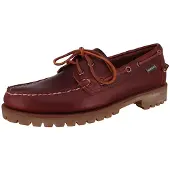 Sebago Sebagovoor mannen. 7001HU0 Ranger Waxy bruin leren bootschoenen (42), Leer, Plat, 1 tot 3 cm, Veters, Casual