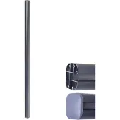 MCW Aluminium paal Sarthe WPC afrastering, pijlerpaal, insteeksysteem ~ 240cm, grijs