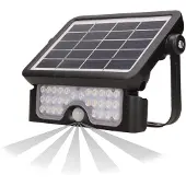 Adviti LUX LED 5W zonnepaneel straatlamp met bewegingssensor, 4000K, zwart