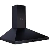 Wiggo WE-E643R(BB) - Wandschouw Afzuigkap - 60cm - Zwart