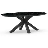 Tierra Outdoor Oblong Tuintafel Marble Charcoal 200x110 cm