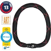 ABUS Fietsslot - Scooterslot Kettingslot - IVY Chain 9210 - Security level 13 - ART-3 - winnaar ANWB slotentest 2022 - 140 cm - Geschikt voor bakfietsen - elektrische fietsen - scooters