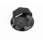 Fender Deluxe Jazz Bass Upper Concentric Knob, Black - Gitaaronderdeel