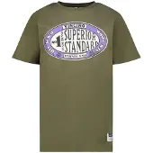Vingino T-shirt Groen Jongens Katoen Ronde hals Printopdruk - maat 176