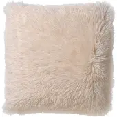 Dutch decor - FLUFFY - Kussenhoes 45x45 cm - superzacht - effen kleur - Snow White - wit