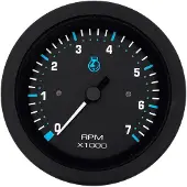 Seastar Eclipse Hourmeter Zilver 50.8 mm