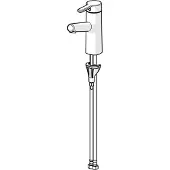 Hansa -bedieningskraan voor wastafel, HANSADESIGNO Style, uitloop 119 mm, DN15, chroom, artikelnummer 51722283