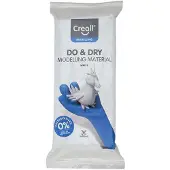 Creall Do & Dry | Luchtdrogende klei kleur Wit | 1 x 1000g | Made in Holland | Zacht en klaar voor gebruik | Made in Holland | Knutselwerk kinderen, school, hobby, DIY en creatieve projecten