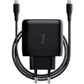 Trust Maxo - Laptoplader - 65 W - USB-C - 2m kabel - Zwart
