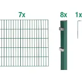 Alberts Dubbelstaafmat hekwerk Basisset Hoogte: 80 - 160 cm, totale lengte: 4 - 30 m, voor plaatsing in beton (set)