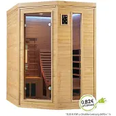 FinnTherm Infraroodcabine Esbjerg - 130x190x190cm - Triplex Verwarmingssysteem - 2 personen