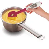 Metaltex - Spatel met Kookthermometer - Ook voor vlees - Keukengerei - Digitaal - Multifunctioneel