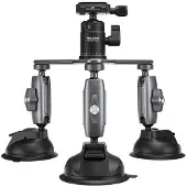 Telesin Triple Suction Cup Camera Mount