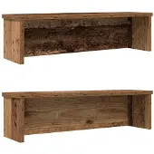 vidaXL Keukenrekken stapelbaar 2 st 60x15x16 cm oud houtkleurig