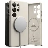 Ringke Siliconen MagSafe Galaxy S25 Ultra Hoesje Stone