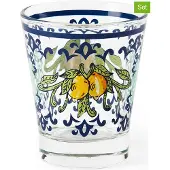 Excelsa set van 6 espressotassen, Amalfi glas, 9 cl, kleurrijk