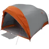 vidaXL Tunnel tent 6-persoons Grijs en Oranje taft Waterdicht