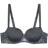 Triumph Voorgevormde bh Wild Iris Florale | Maat: 75C | Kleur: Antraciet