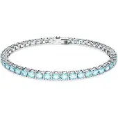 Swarovski Matrix Tennis armband 5660914 | blauwe armband met ronde stenen | sieraden, elegante stijl, tijdloos design