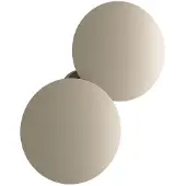 Lodes Puzzle Round Muur / Plafond Lamp Double Round | Champagne | 2700K