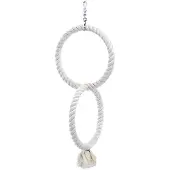 Nobby Vogelspeelgoed Nobby Speeltouw 2 Rings 3 x Medium
